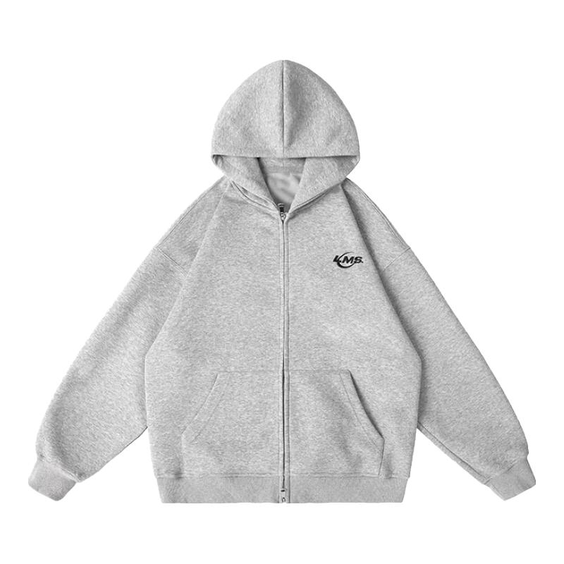 

LEMANISM Unisex Heavyweight Zipper Hooded Cardigan Jacket M