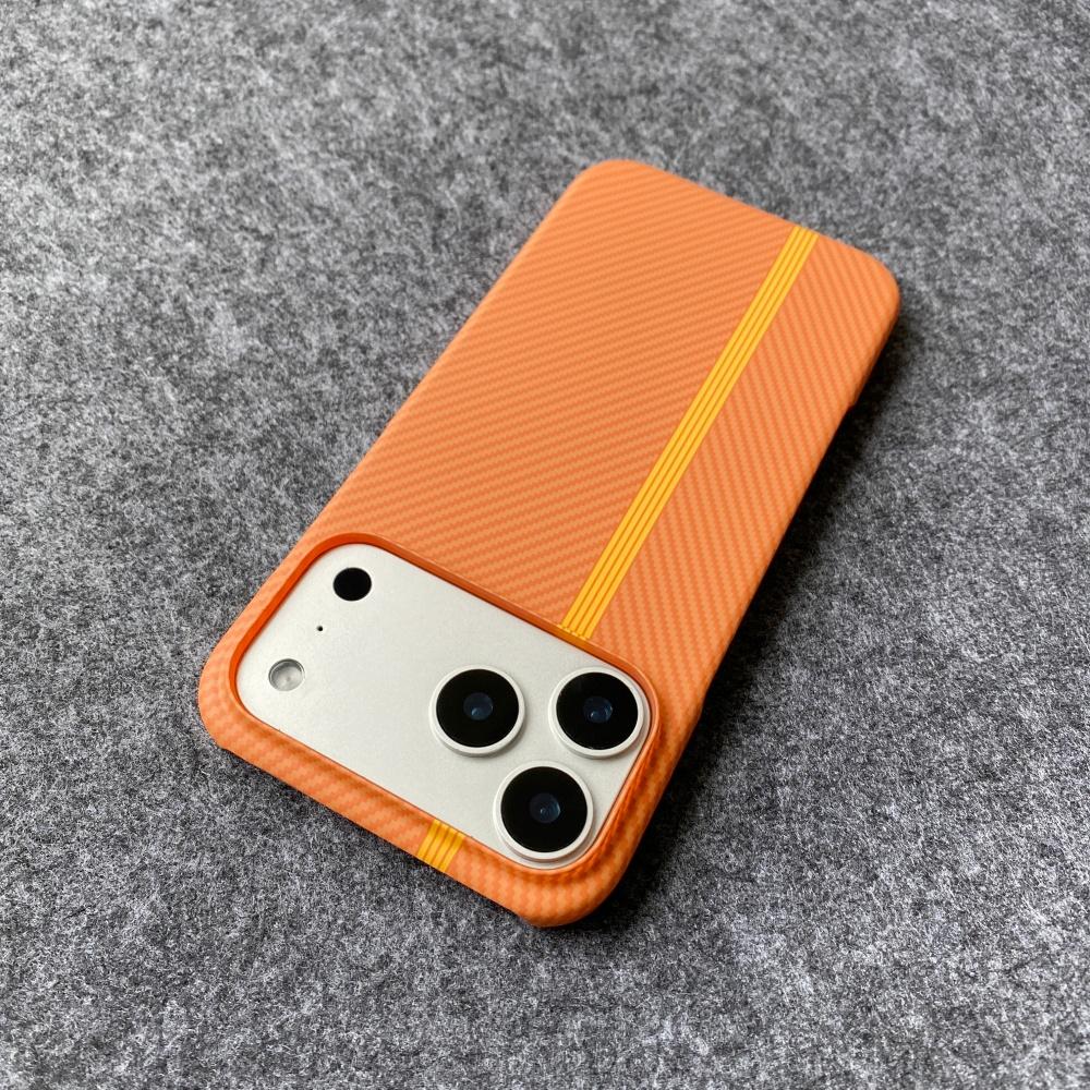 Ultra-thin Carbon Fiber Kevlar Pattern Phone Case for IPhone 17 Air 16 15 14 13 12 11 Pro Max Shockproof Matte Armor PC Cover
