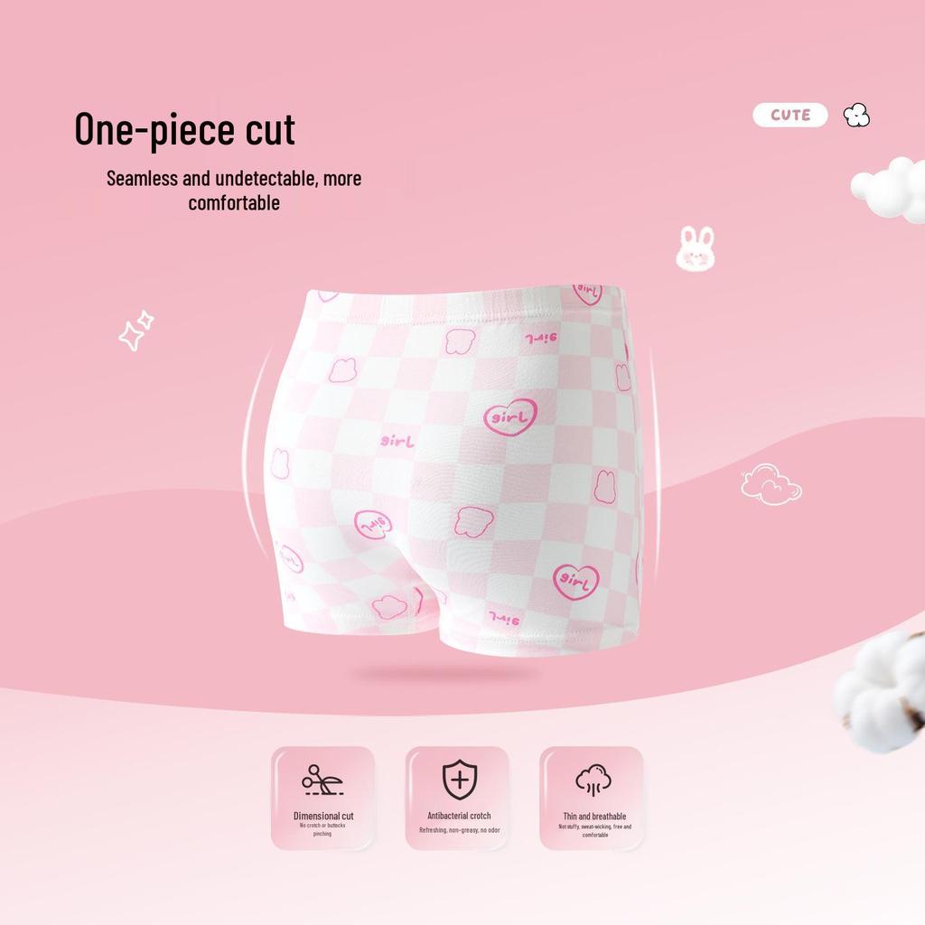 26 Pure Cotton Girls' Briefs 10A - Antibacterial, All-Cotton Gusset, No Fluorescence, Breathable Toddler and Baby Underwear