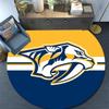Nashville Predators,Okrągły Dywanik,Dywanik do Salonu Sypialni Sofy Pokoju Zabaw,Antypoślizgowa Mata Podłogowa