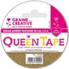 Ruban adhésif décoratif large Queen Tape Paillette Or - Queen Tape Doré