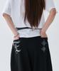 ESCAPEFROM [Escf X Hot Today] E Star Hotfix Detail Incision Sweatpants Black