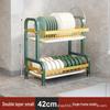 Multifunctional Kitchen Dish Rack: Countertop Draining Rack with Chopstick and Knife Holder for Dish Cabinets