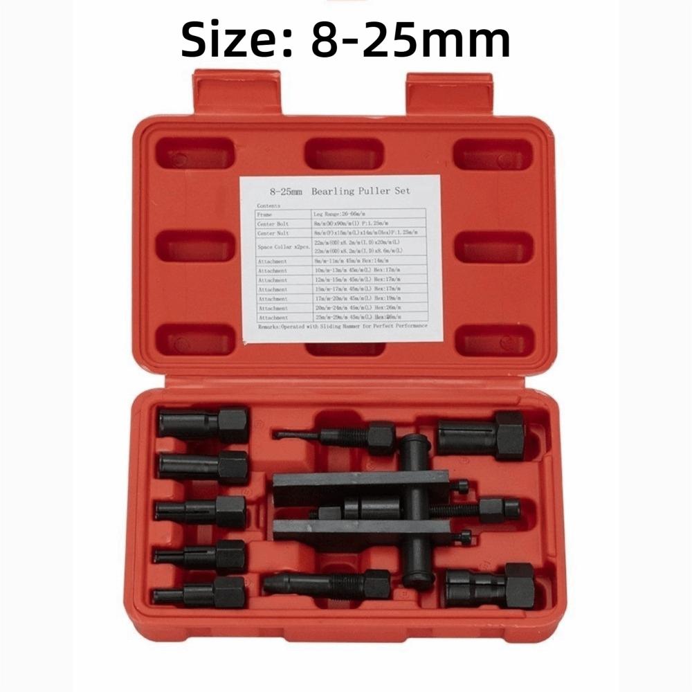 10PCS Collet Structure Internal Bearing Puller Set Wheel Bearing Remover Inner Bearing Maintenance