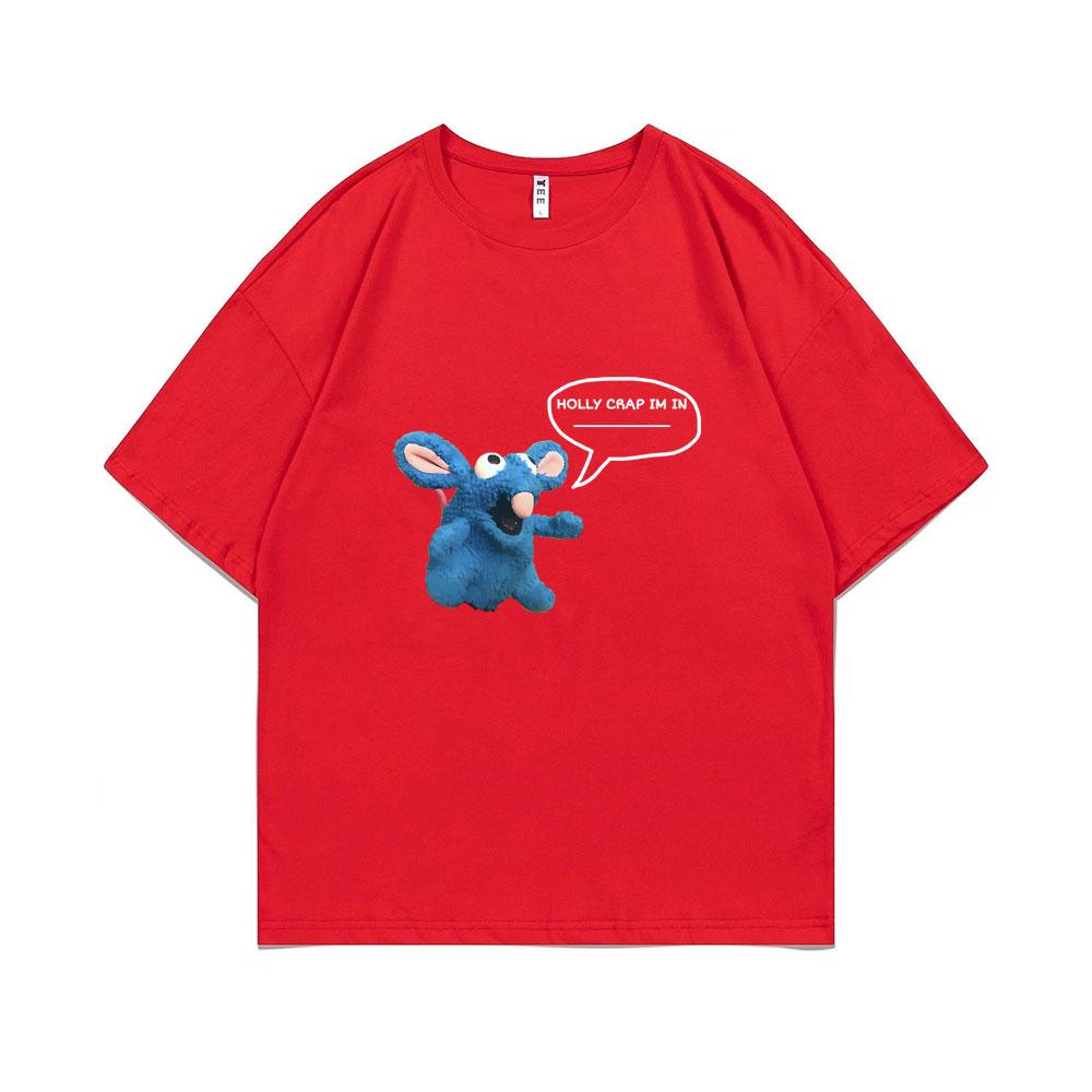 

Tutter Holly Crap Im in The Big Blue House119 Print Tshirt Unisex Women Funny Mouse Graphic Tshirt Unisex Fashion Oversized T Shirts S