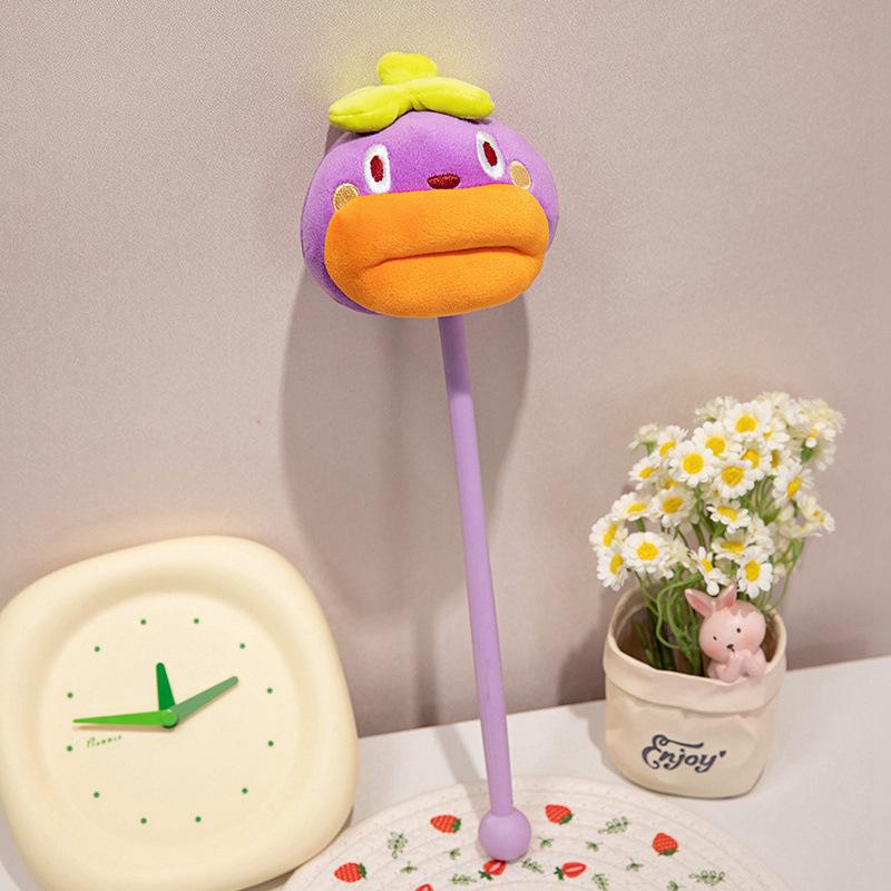 Big Mouth Animal Plush Toy Stick Cute Practical Girl Pendant Hammer Stick Doll