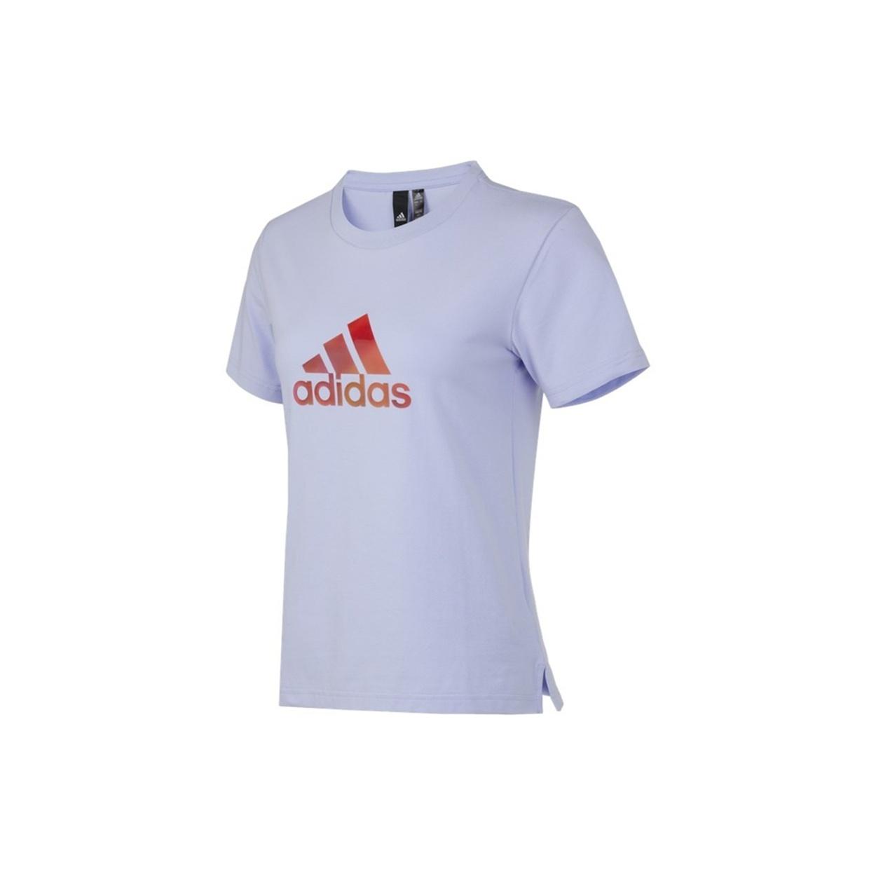 (WMNS) adidas Fi W Shiny Bos Logo T-Shirts  Purple  Women s H09754 L