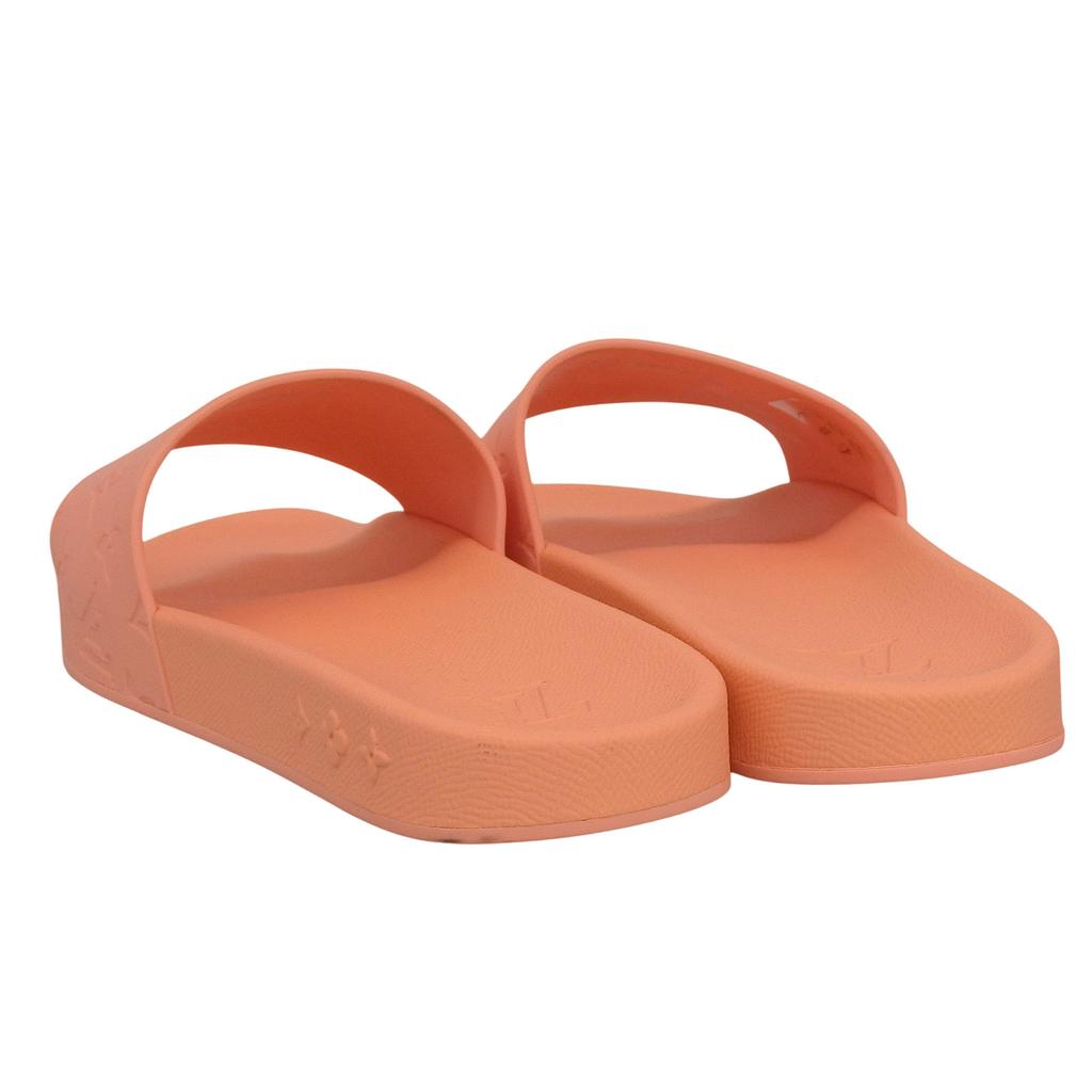 Excellent LOUIS VUITTON Sandals Waterfront Line Mules salmon pink rubber mens 8 Used