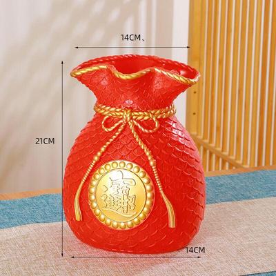 Qingputang New Chinese Style Lucky Bag Vase