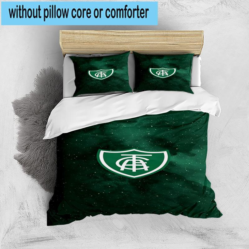 3pcs Green Shield Emblem Design Printed Bedding Set Duvet Cover Closure Includes 1 Duvet Cover & 2 Pillowcases Bedding Sets Home Decor Gifts