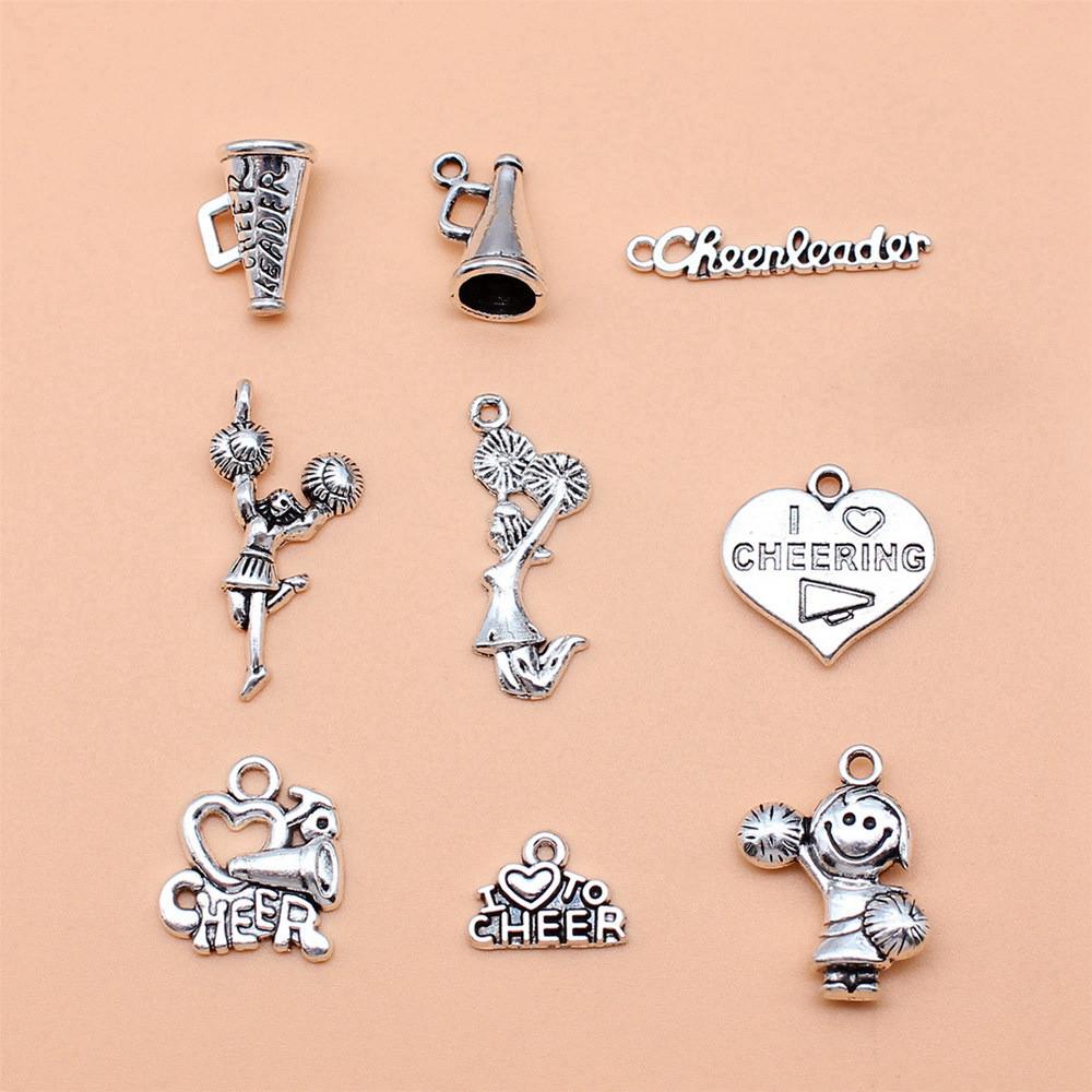 Soccer Football Charms School Pendants For Sports Themed Jewelry Making 1 Set