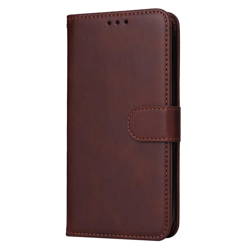 For Realme C67 4G Case Calf Texture PU Leather Magnetic Clasp Cover with Wallet