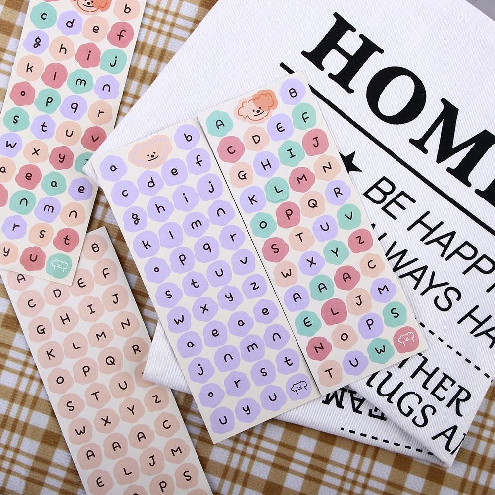 Dog Sticker English Letter Label Sticker English Uppercase Lowercase Alphabet Stationery Sticker