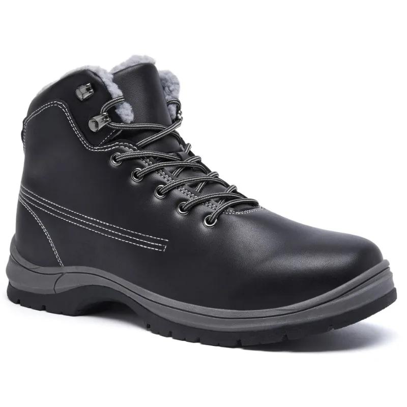 Мода Новые Зимние Мужские Ботинки Мех Теплые Снежные Ботинки Мужские Зимние Ботинки — фото 4