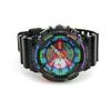 Casio Color Block Dual Display Magnetic Resistant Shockproof Waterproof Sports Quartz Watch Men Watches Black GA-110MC-1A