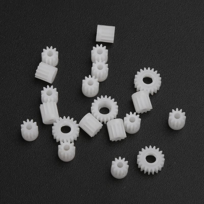 20 Pcs Motor Gears for Model Car Replacement Motor Gear for SCX24 90081 Car Toy Kit RC Crawler Car Replacement