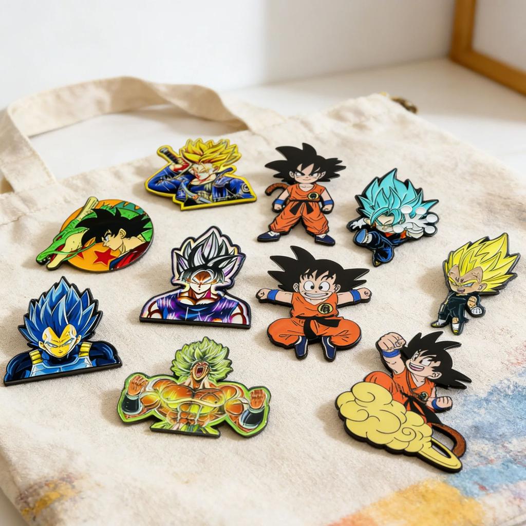 Anime Series Lapel Pins for Backpacks Anime Brooches for Women Enamel Pin Fashion Jewelry Accessories Friends Gift Cloth Denim