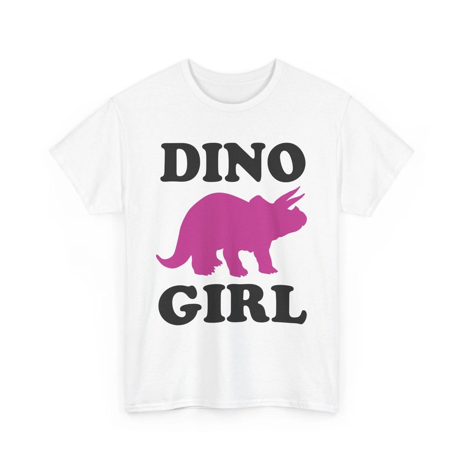 Dinosaur T-Shirt | Funny Prehistoric Tee | T-Rex Jurassic Lover Shirt Dino Girl L