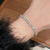 No Ip Included Womens Geometric Pearl Bracelet With Zirconia Accents For Fashion And Gift