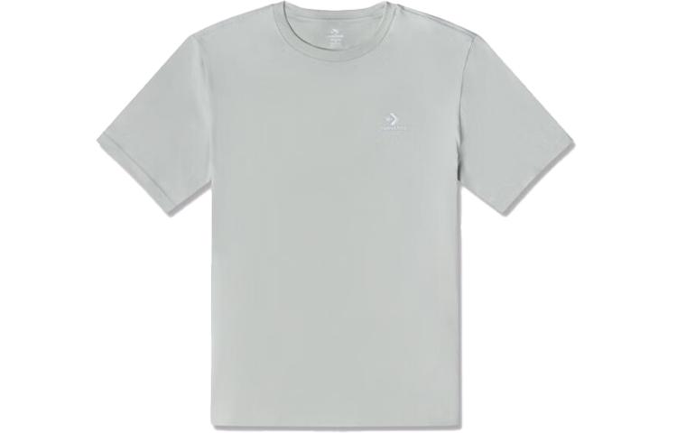 Converse T Shirts Unisex Gray Crew Neck Moderate Straight Fit 10023876-A18 2XL