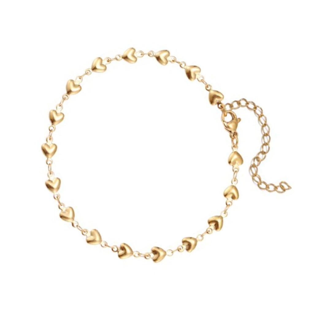 Legierung Armband Modisch Exquisit Gold Herzform Herren Damen Armband für den täglichen Gebrauch