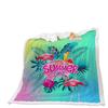 Lamb Fleece Blanket Animal Pattern Print Thickened Crystal Fleece Blanket Universal In All Seasons