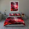 Red Fiery Face. Bedding Duvet Cover Sets Duvet Covers Pillowcases Gifts (1 * Duvet Cover 2 * Pillowcases, Without Duvet Insert)