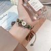 And Chic Ceramic Rope Floral Handcrafted Bracelet In Trendy Summer Aesthetic For Women