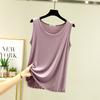 Women's Crew Neck Sleeveless Tank Top Loose Casual Modal Knit Vest Spring Autumn Plus Size Basic Undershirt