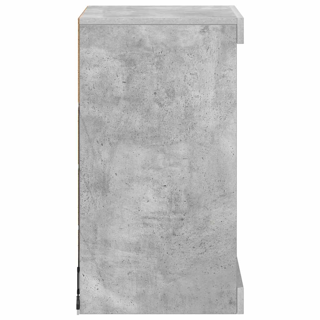 Vidaxl Szafka Z Oświetleniem Led, Szarość Betonu, 41X37X67 Cm