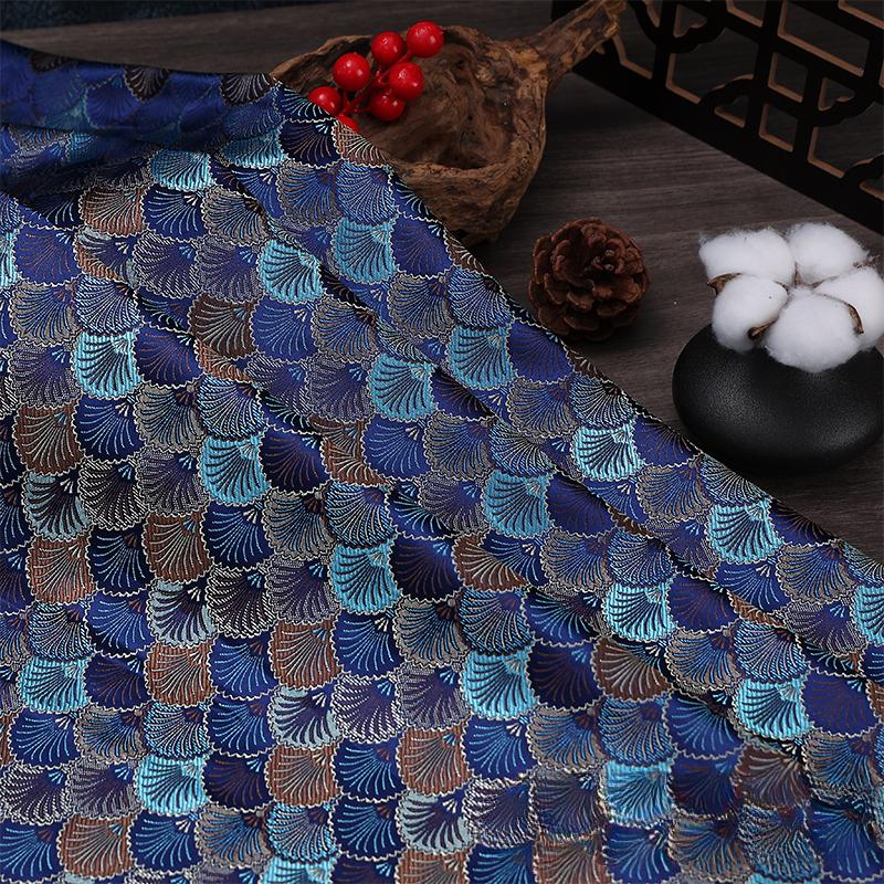 

Brocade Fabric Chinese Style Jacquard Silk DIY Sewing Ancient Clothing Han Clothing Tang Clothing Cheongsam Fabric 75x100cm