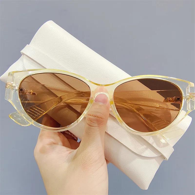 Oversized Rivet Leopard Cat Eye Women Sunglasses Design Vintage Decor Acrylic Cateye Shades Eyewear White Men Sun Glasses Female
