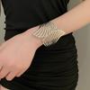 European-American Open Arm Cuff Bracelet - High-End, Versatile, and Exaggerated Fashion Jewelry for Women