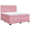 Maison Exclusive - Sommier à lattes de lit avec matelas Rose 200x200 cm Velours