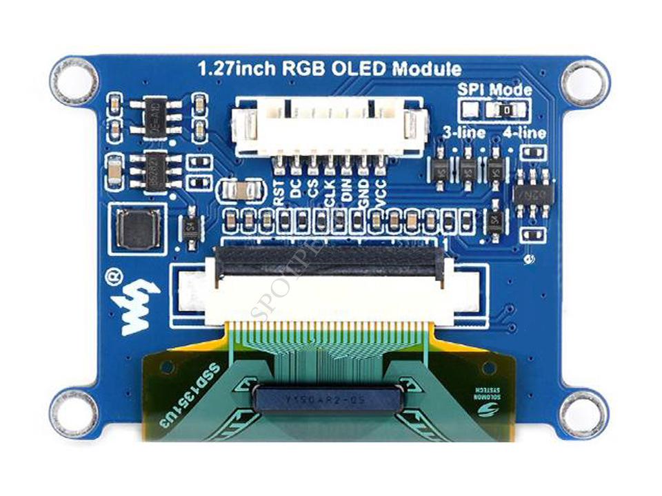 1,27" RGB OLED-Anzeigemodul, 262K Farben, 128×96 Auflösung