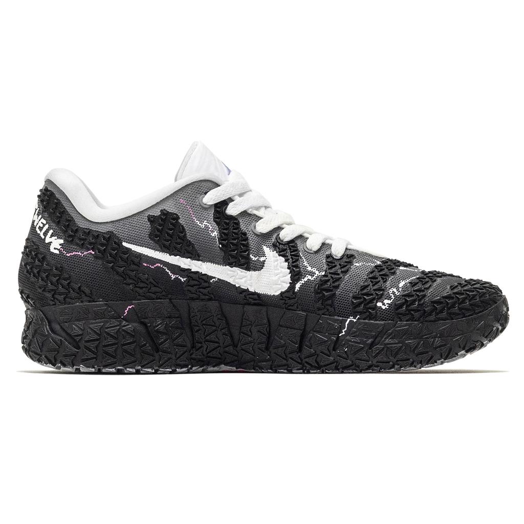Nike Ja Morant 3 Błyskawica Neon Odporne na ścieranie Odporne na ścieranie Niskie buty do koszykówki Unisex Czarne Różowe HF2794-100(Zespół 60-)