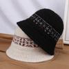 Autumn and Winter Simple Warm and Cold Ear Protection Hat Showing Washbasin Hat Retro Jacquard Knitted Bucket Hat Bucket Hat
