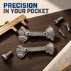 2pcs Metric 60 Degree Thread Pitch Gauge Thread Cutting Gauge  For Screw Measurement
