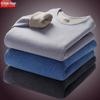 Conjunto de Roupa Íntima Térmica Masculina - Veludo Espessado, Gola Redonda, Cor Sólida, Camada Base de Lã de Cordeiro para Outono e Inverno.