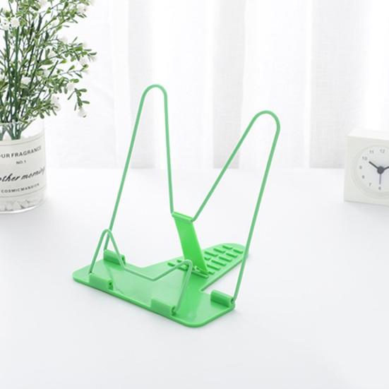 Multifunctional Reading Stand for Desk Adjustable Reading Rack with Page Holder Foldable Metal Base Non-Slip Tabs Neck Pain Relief Gift for Students