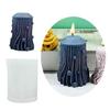 Carved Cylinder Candle Mold for DIY Candle Non Stick Easy to Demold