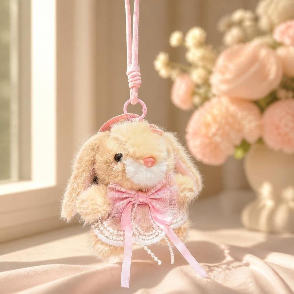 Bag Hanging Bunny Doll Pendant Kawaii Rabbit Plush Toy Rabbit Plush Keychain Gift For Girls