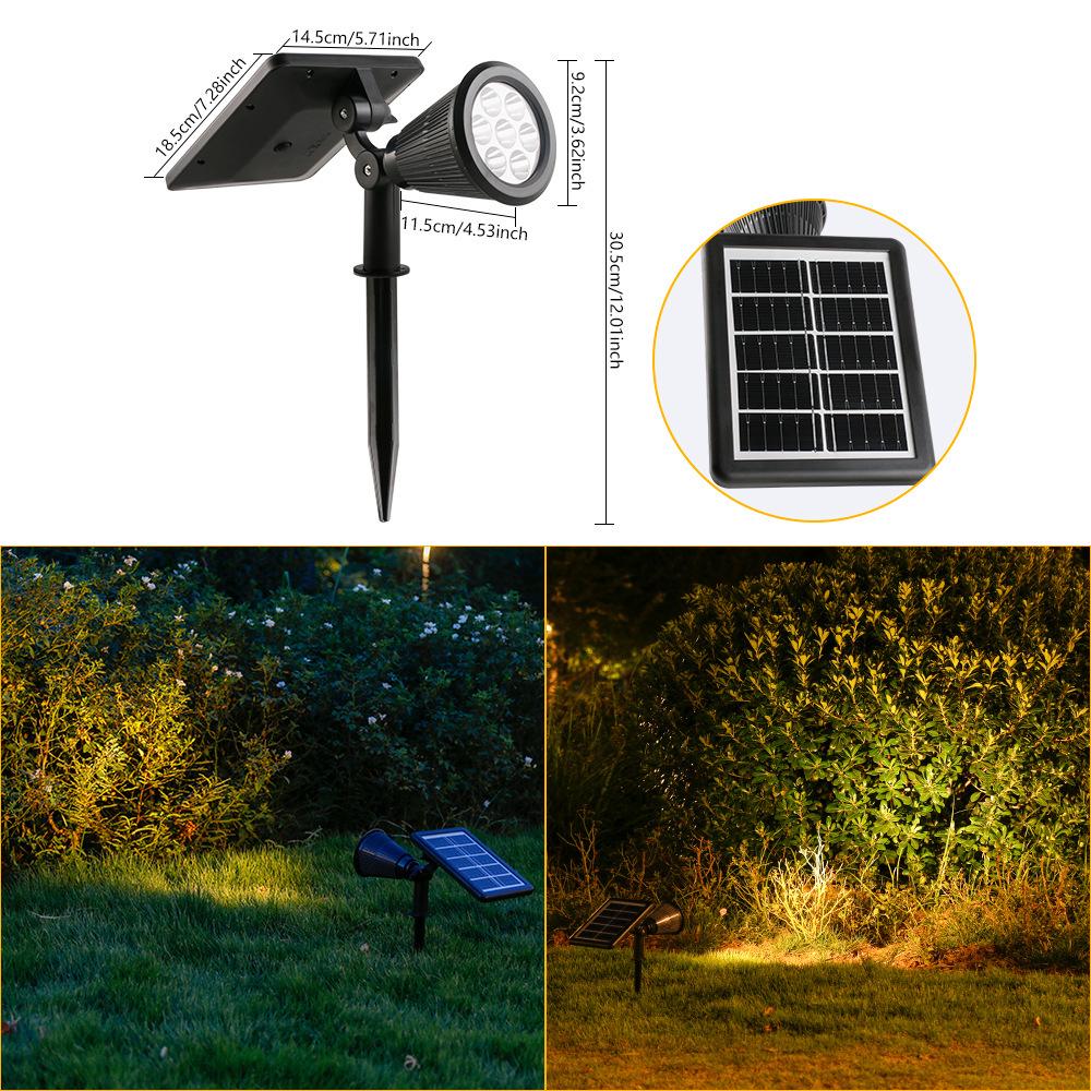 Rainproof Dual-Use Solar Spotlight for Garden and Lawn Decoration Solar Spotlight