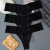 Mutandine da donna con motivo floreale ricamato moda tinta unita Slip a vita bassa da donna Intimo da notte