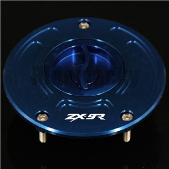 CNC Aluminum Keyless Motorcycle Accessories Fuel Gas Tank Cap Cover For Kawasaki ZX-9R ZX9R ZX9 R 2000-2003 2001