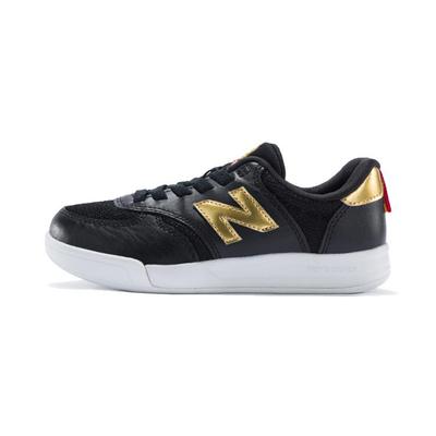 NB 300 Casual Low Top Kids' Skateboarding Shoes Black Gold Children Aged 3 7 Years Old PH300BKG
