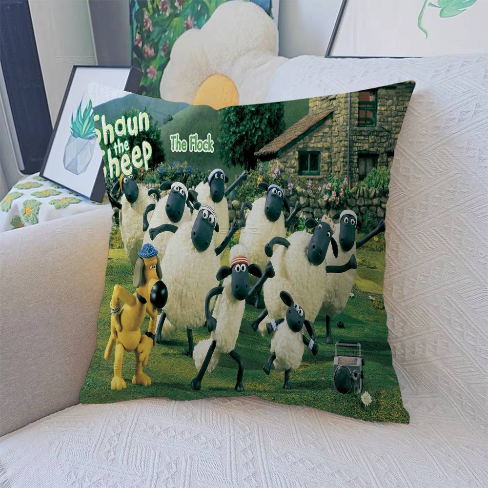 Cartoon S-shaun The S-sheep Pillowcase Toon Gift Cushion Cover Bedroom Home Sofa Chair Seat Decor Pillow Case