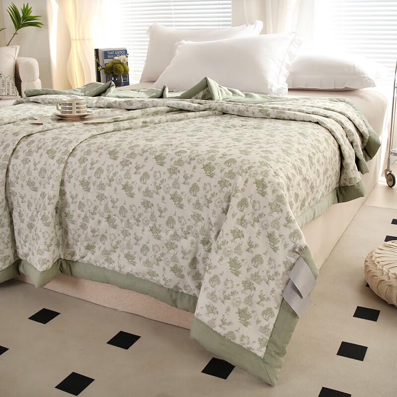 JUNXINGAZHENXIN Washed Cotton Double-Layer Gauze Quilt