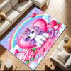 1pc Unicorn On the Clouds Carpet Rug for Living Room Bedroom Home Sofa Decoration,Kids Play Non-slip Floor Mat