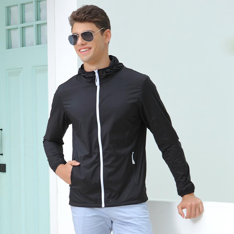 

New spring and summer outdoor leisure men and women couples skin clothes ultra-thin windproof travel quick-drying clothes 4XL
